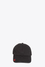 Cappello in cotone nero con visiera - Logo Cap 