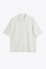 Off white linen blend shirt with short sleeves - Spacey SS Shirt 