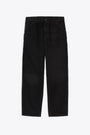 Black canvas worker pant - Single Knee Pant 