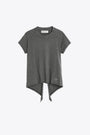 T-shirt in cotone grigio melange con schiena scoperta - Life Vest T-shirt 