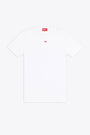 White ribbed cotton t-shirt with logo - D Ribber N 