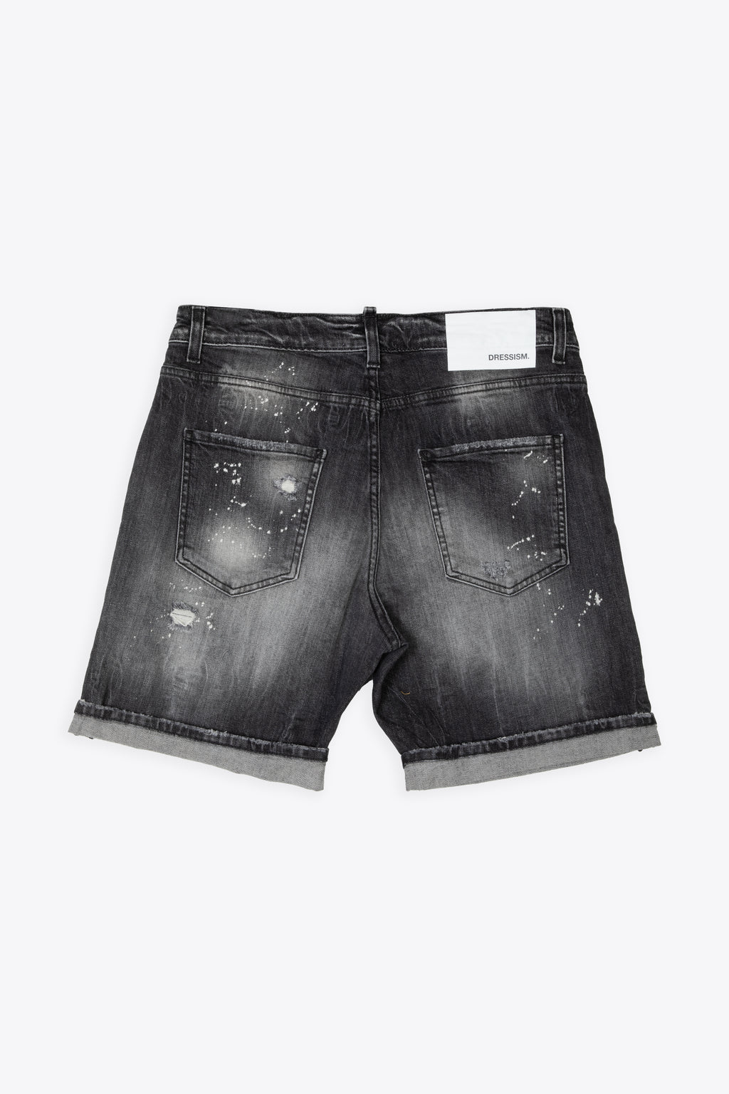 alt-image__Short-in-denim-nero-sabbiato-con-rotture