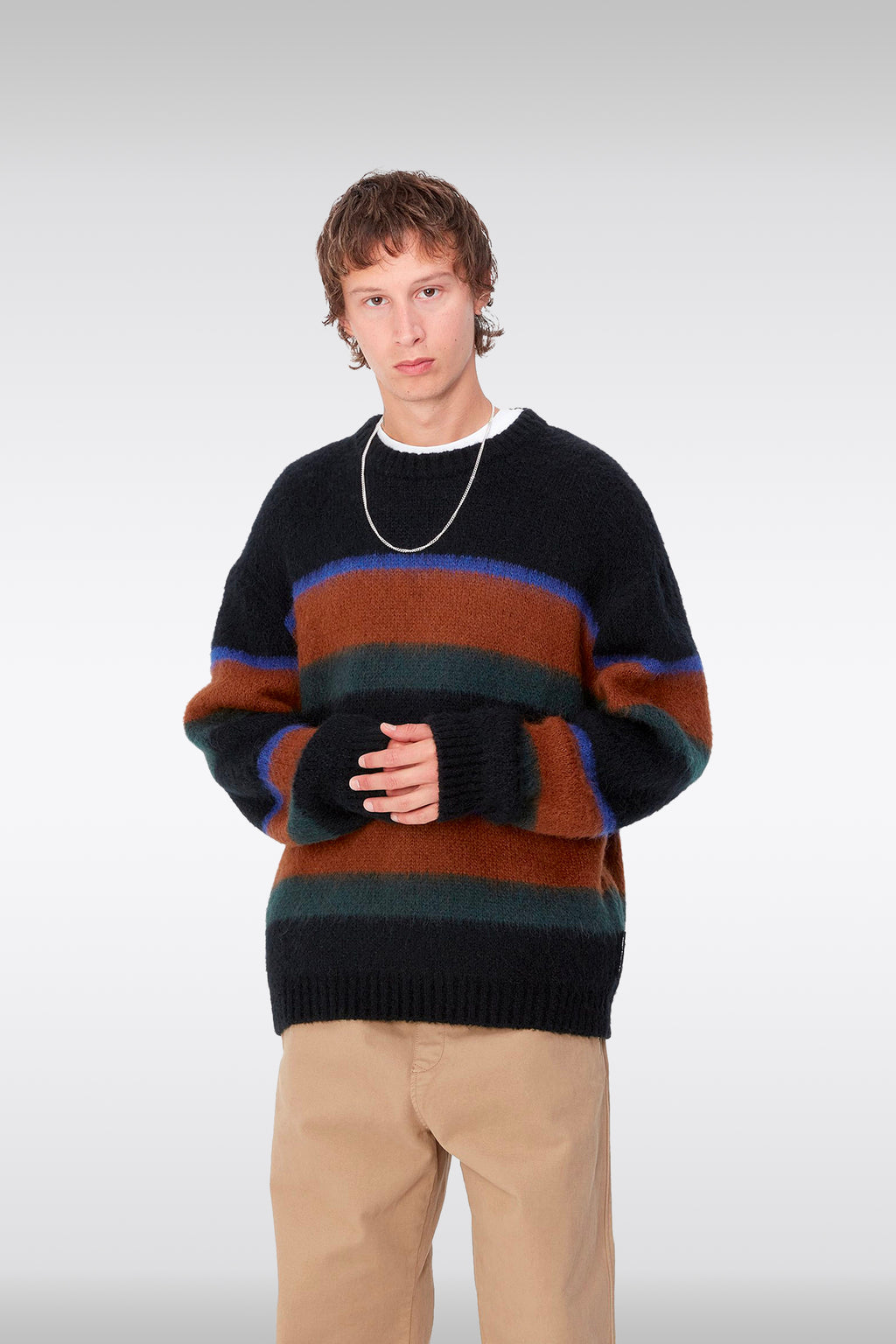 alt-image__Pullover-nero-in-misto-lana-a-righe-multicolor---Merton-Sweater