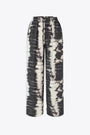 Pantalone ampio in viscosa tie-dye bianco e nero - Sahelena Trousers 