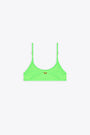 Neon green lycra swim top with logo - Bfb Nala 
