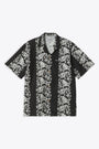 Black bowling shirt with floral print - S/S Floral Shirt 