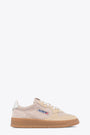 Ecru and sand coloured suede lace up low sneaker - Medalist Low 