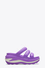 Purple rubber sandal with wedge - Mega Crush Triple Strap 