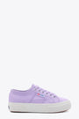 Lilac canvas low sneaker with platform sole - 2740 Platform 