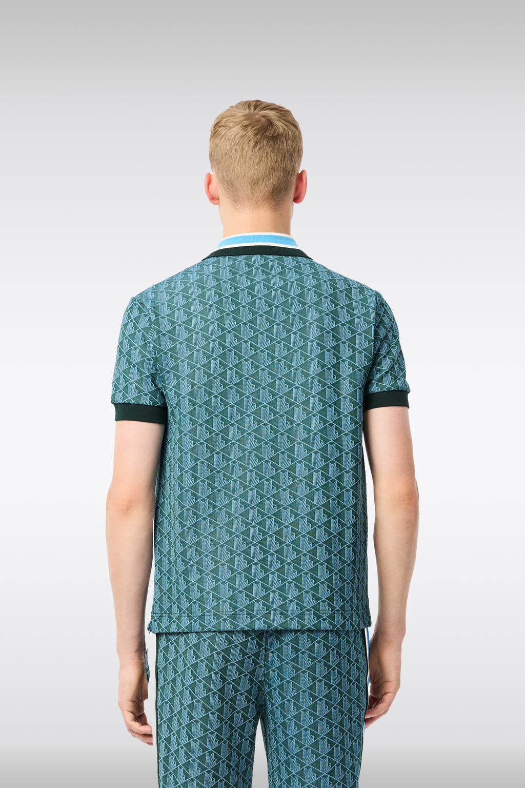 alt-image__Green-and-light-blue-jacquard-polo-with-geometric-motif-