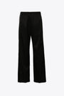 Black cotton sweatpant  with satin side taping detail 