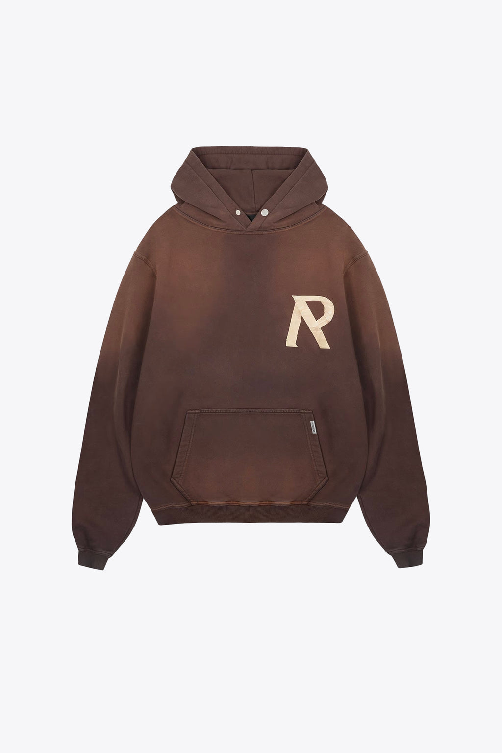 alt-image__Washed-brown-cotton-hoodie-with-logo---Masking-Tape-Initial-Hoodie