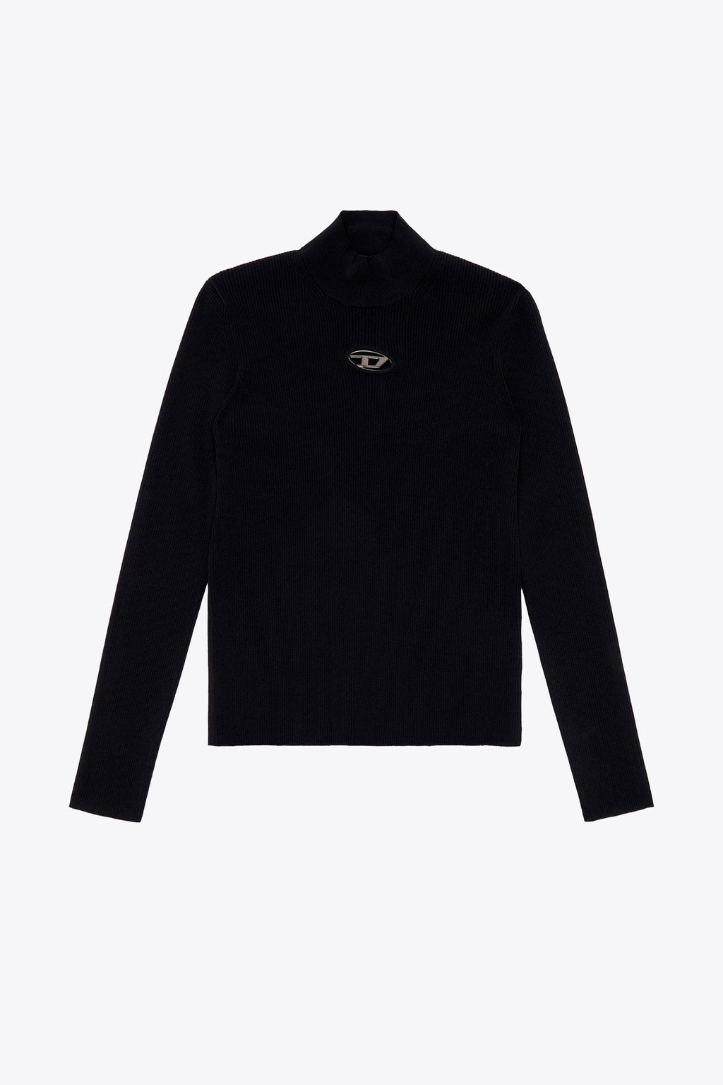 alt-image__Pullover-nero-in-maglia-a-coste-con-logo-Oval-D-in-metallo---K-Zackary