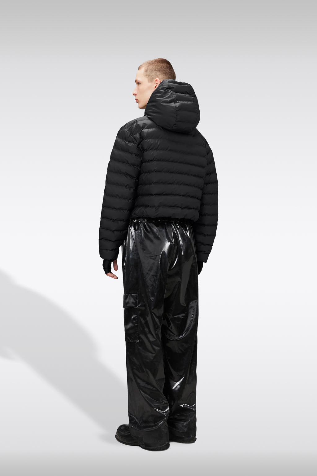 alt-image__Waterproof-black-pvc-hooded-puffer-jacket---Lohja-Short-Puffer-Jacket