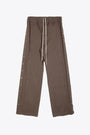 Charcoal grey cotton twill pants with side snaps - Pusher Pants 