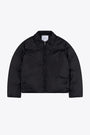 Bomber in nylon nero con colletto e zip - Boston Puffer Jacket 