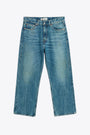 Jeans 5 tasche in denim blu medio stonewashed - Third Cut 