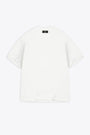 White cotton oversized t-shirt - Initial Oversized T-Shirt  