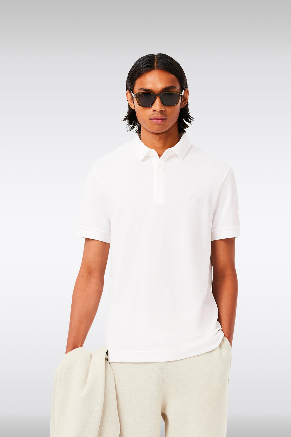 alt-image__White-stretch-piquè-cotton-polo-shirt