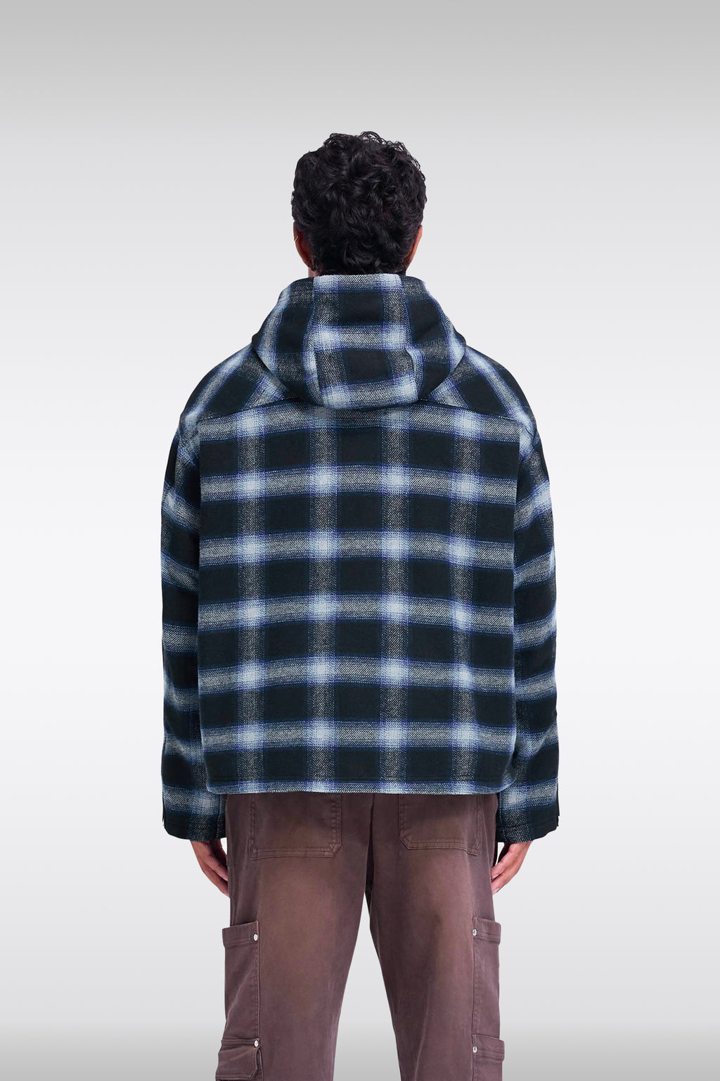 alt-image__Black-and-blue-check-flannell-hooded-overshirt---Hooded-Overshirt