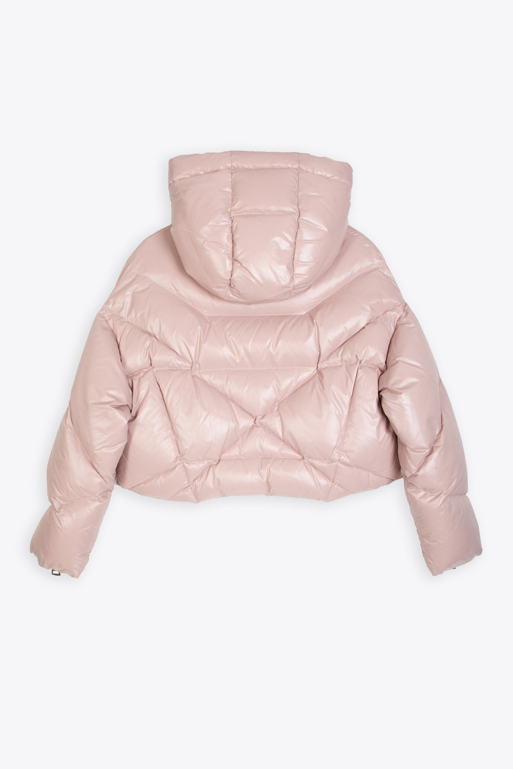 alt-image__Powder-pink-shiny-nylon-hooded-puffer-jacket---Khris-Crop-Shiny-