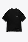 Black cotton t-shirt with chest and back italic logo print - Represent Owners Club Script T-Shirt 