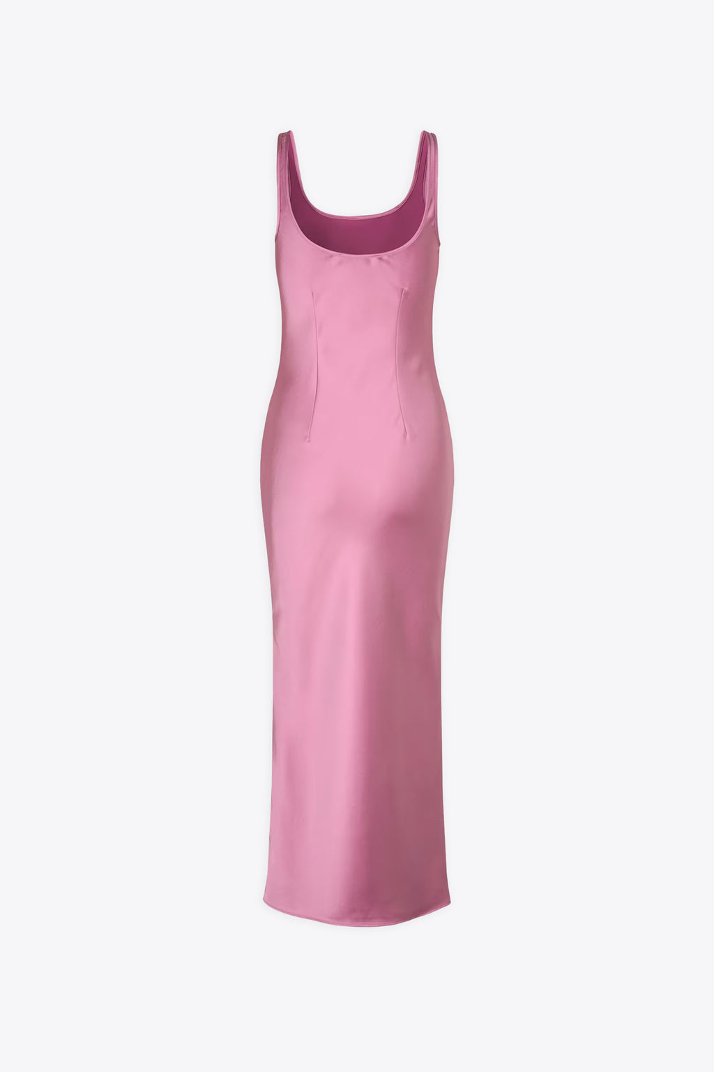 alt-image__Abito-giromanica-lungo-in-raso-rosa---Sunna-Dress