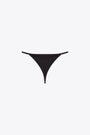 Black lycra thong with Oval D logo - Ufst Oval D String 