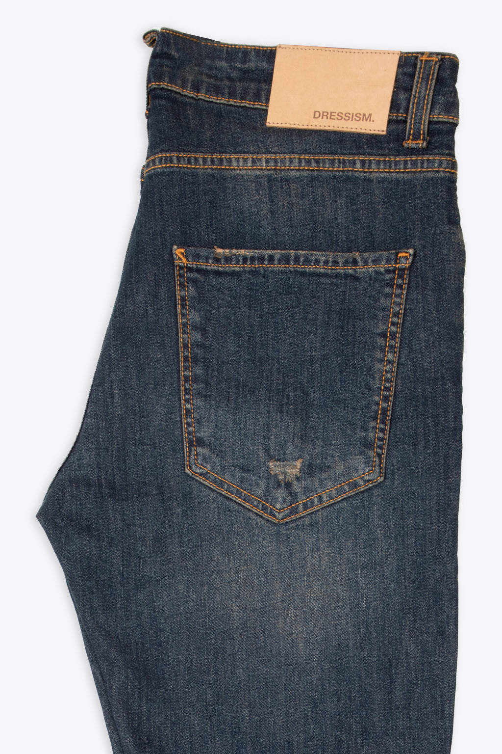 alt-image__Dark-blue-stone-washed-distressed-denim-slim-fit-jeans---Nizza