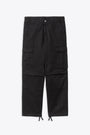 Pantalone neri cargo in twill di cotone - Regular Cargo Pant 