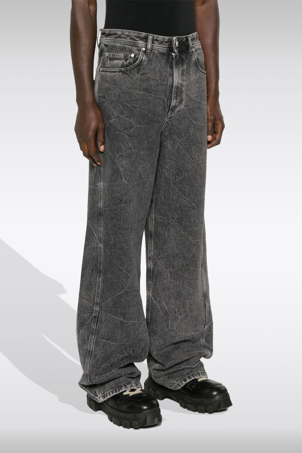 alt-image__Jeans-baggy-grigio-con-effetto-marmorizzato---Pappas-Club-Pant