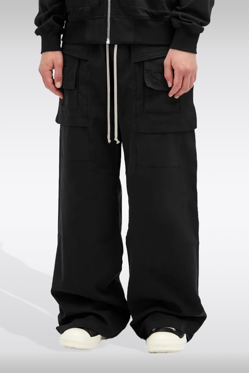 alt-image__Pantalone-baggy-cargo-in-twill-nero---Creatch-Wide-Cargo-Drawstring