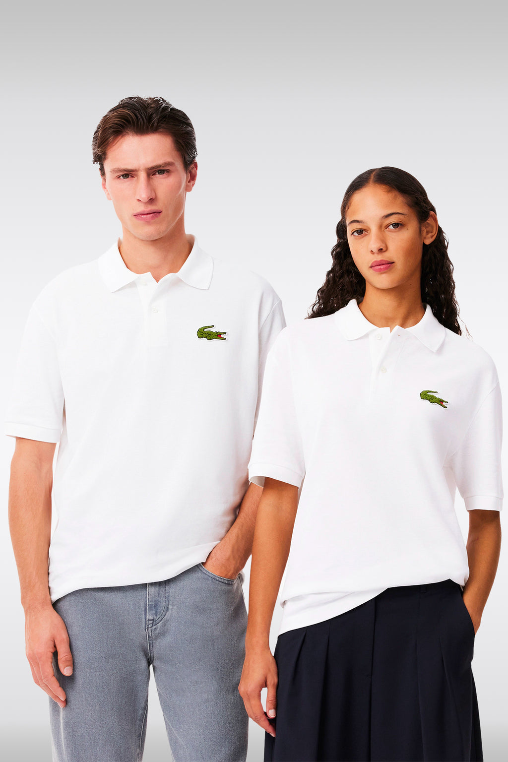 alt-image__Polo-bianca-in-cotone-piquè-con-logo-grande-al-petto