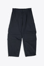 Black cotton parachute pant - Bolsena 