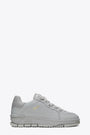 Sneaker in pelle grigio chiaro con lacci grossi - Area Haze 