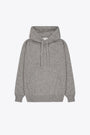 Grey cashmere hooded sweater 