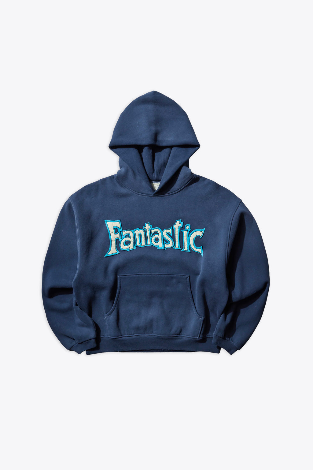 alt-image__Felpa-in-cotone-blu-con-cappuccio-e-applicazione-frontale---Unisex-Fantastic-Hoodie