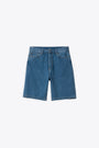 Bermuda baggy in denim blu medio - Landon Short 