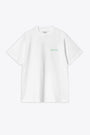 White cotton t-shirt with chest logo and back graphic print - S/S Work & Play T-Shirt 