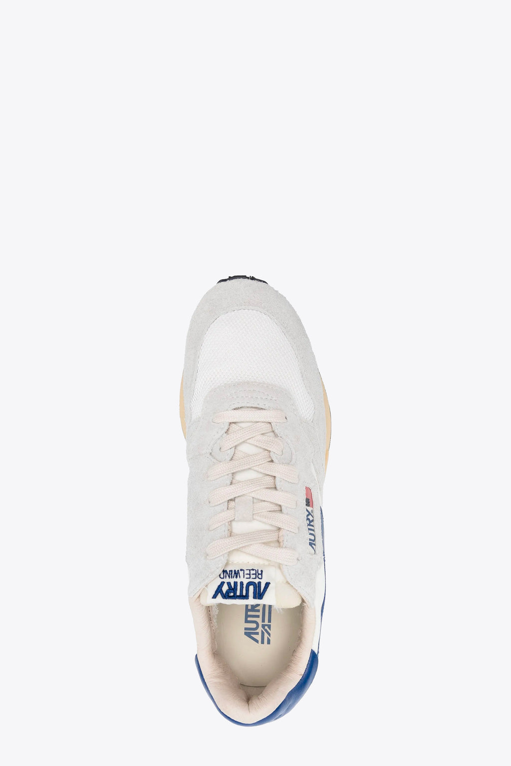 alt-image__Sneaker-bassa-in-nylon-bianco-e-suede-grigia-con-dettagli-in-pelle-blu---Reelwind-Low