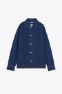 Giacca workwear in denim blu con bottoni - Denim Worwear Jacket 