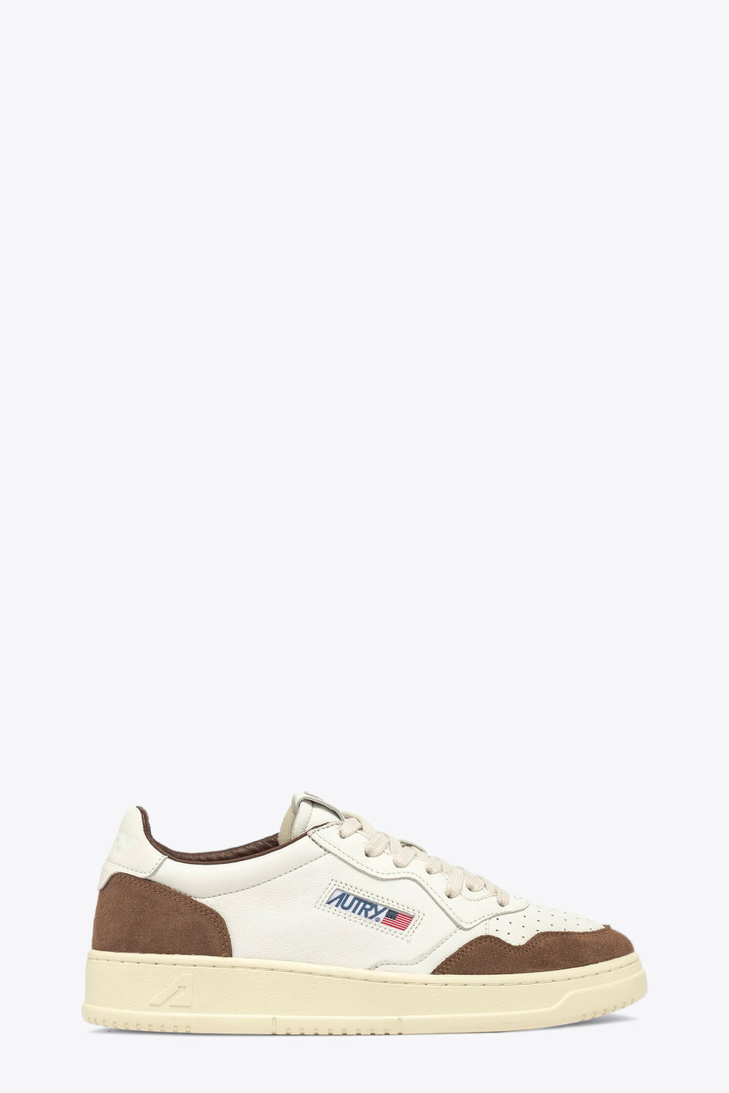 alt-image__Sneaker-bassa-in-pelle-panna-e-suede-marrone---Medalist-Low