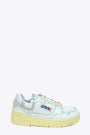 White and beige leather low skate sneaker - Clc Low 