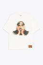 Off white cotton t-shirt with photgraphic print - 2Pac T-shirt 