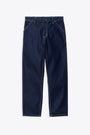 Pantalone in denim blu scuro con cuciture a contrasto - Simple Pant 