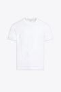 White cotton patchwork t-shirt 