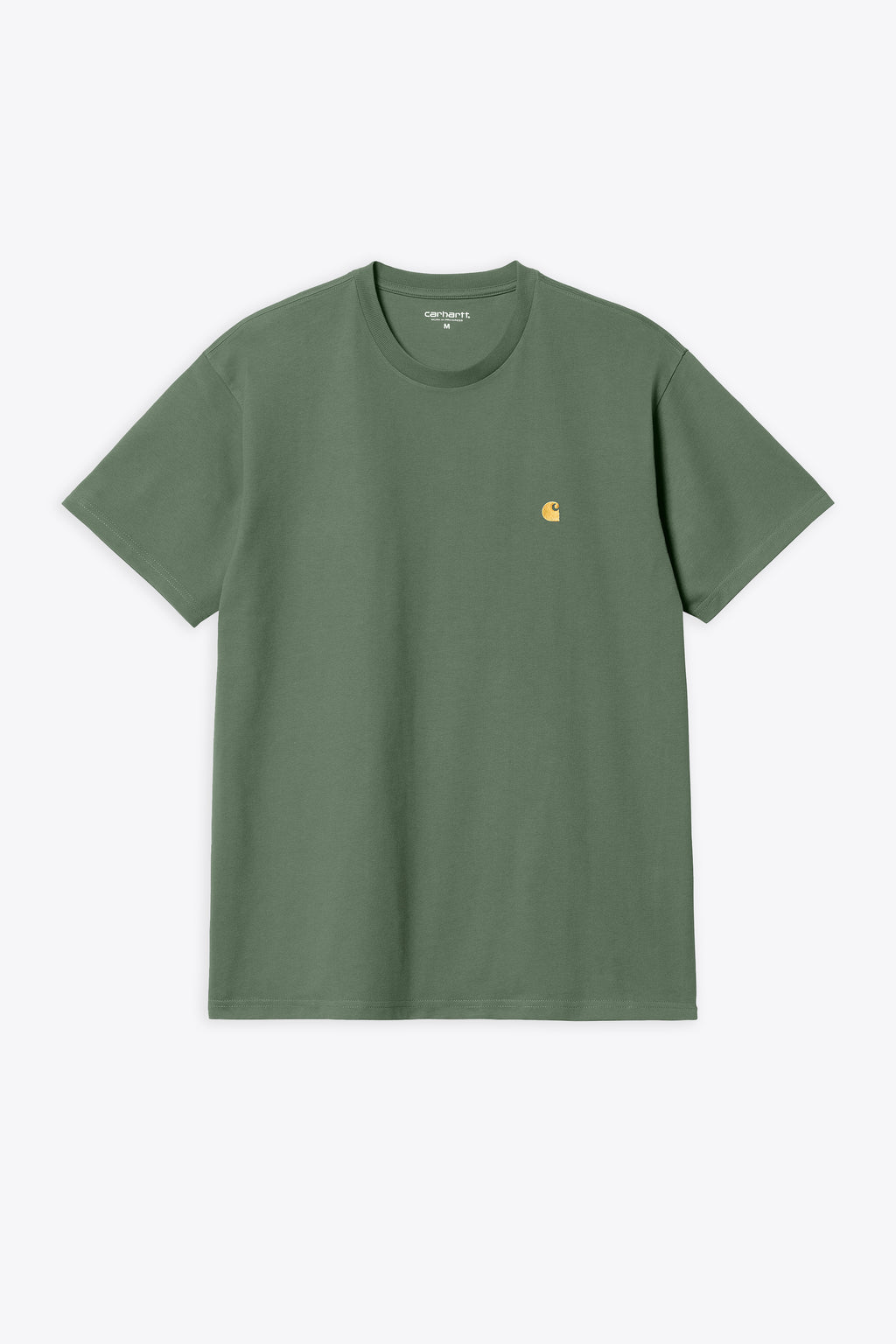 alt-image__T-shirt-in-cotone-verde-con-logo-ricamato-al-petto---S/S-Chase-T-Shirt