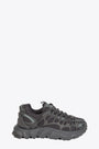 Black mesh and rubber lace up low sneaker - Symbiont 2   