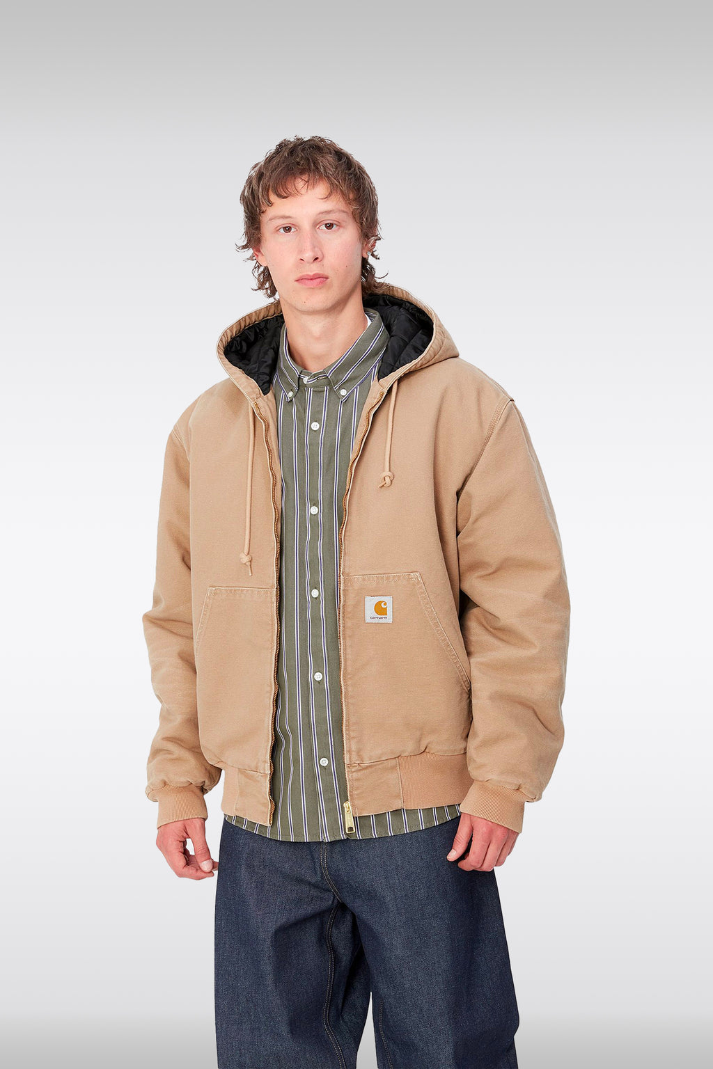 Carhartt hooded bomber jacket sale