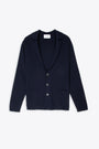 Blue wool knitted blazer 